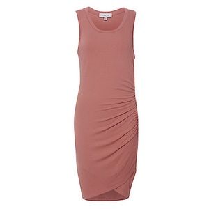 Shirred side sleeveless dress!